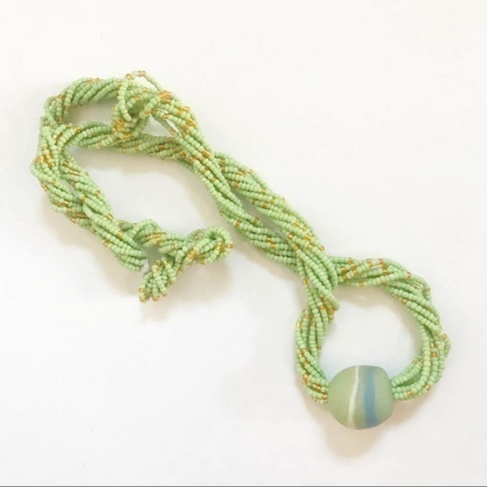 Twist Strand Beaded Neckalce